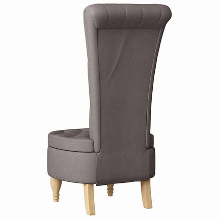 Slipperfåtölj Taupe 56,5 x 70 x 110 cm tyg