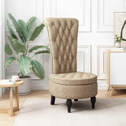 Slipperfåtölj Ljusgrå 56,5 x 70 x 110 cm Faux Mockaläder