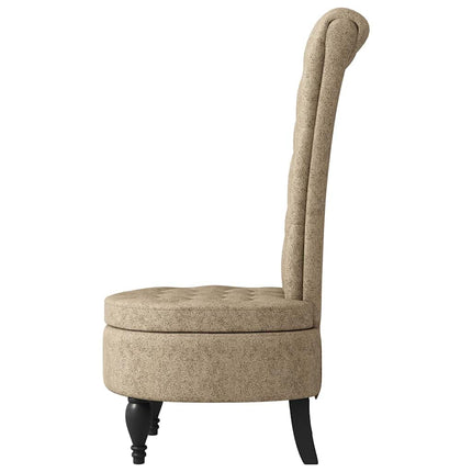 Slipperfåtölj Ljusgrå 56,5 x 70 x 110 cm Faux Mockaläder