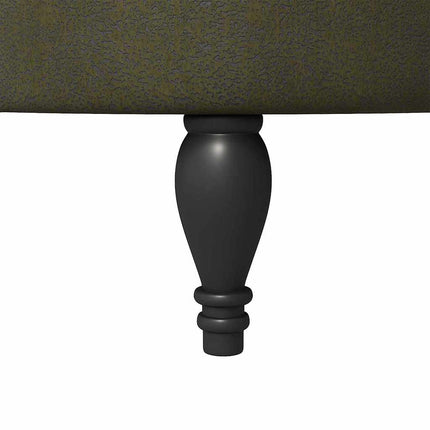 Slipperfåtölj Armégrön 56,5 x 70 x 110 cm Faux Mockaläder