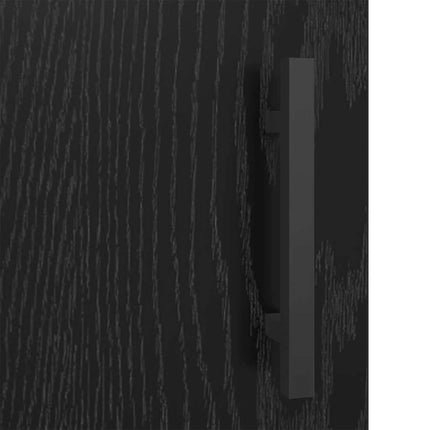 Sideboard Svart Ek 69,5 x 34 x 90 cm Konstruerat trä