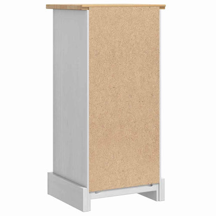 Sängbord med låda Corona Vit 35 x 32,5 x 74 cm Massiv furu