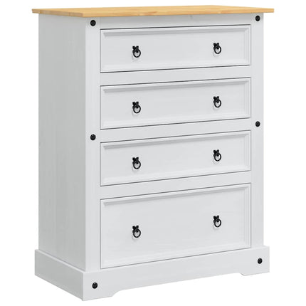 Förvaringskistor Corona Vit 92 x 48 x 114 cm Massiv furu