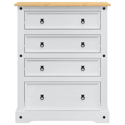 Förvaringskistor Corona Vit 92 x 48 x 114 cm Massiv furu