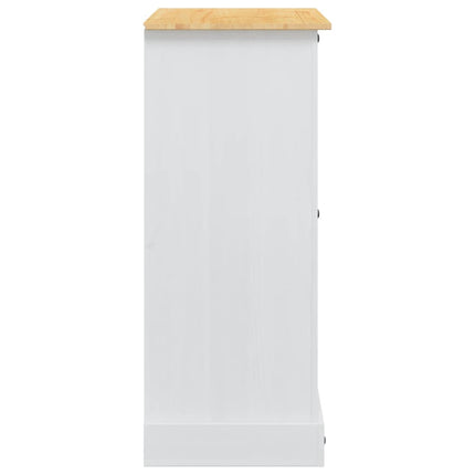Förvaringskistor Corona Vit 92 x 48 x 114 cm Massiv furu