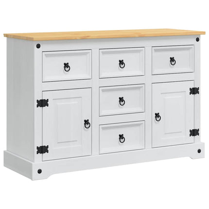 Förvaringskistor Corona Vit 112 x 40 x 75 cm Massiv furu