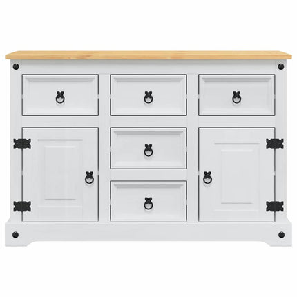 Förvaringskistor Corona Vit 112 x 40 x 75 cm Massiv furu