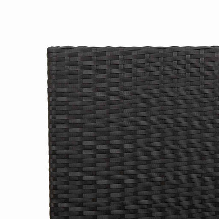 Trädgårds stapelbara stolar 4 pcs Svart och Brunt