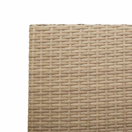 Trädgårds stapelbara stolar 4 pcs Kräm och brun 54 x 56 x 90 cm