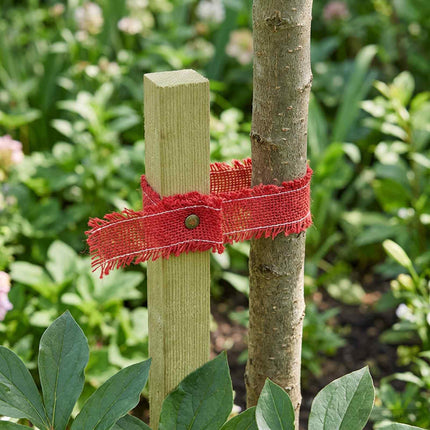 Trädgårdsjute-nät 5 cm x 10 m 180 gsm 100% Tossa Jute Röd