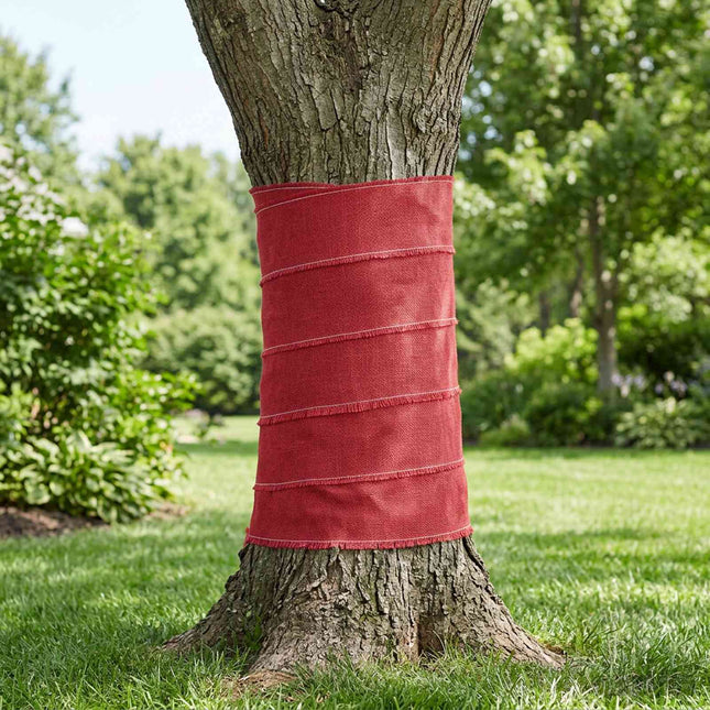 Trädgårdsjute-nät 200 cm x 50 m 280 gsm 100% Tossa Jute Röd