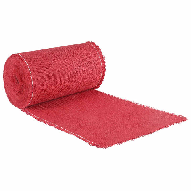 Trädgårdsjute-nät 25 cm x 25 m 280 gsm 100% Tossa Jute Röd