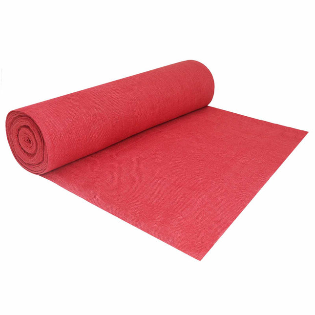 Trädgårdsjute-nät 200 cm x 50 m 280 gsm 100% Tossa Jute Röd