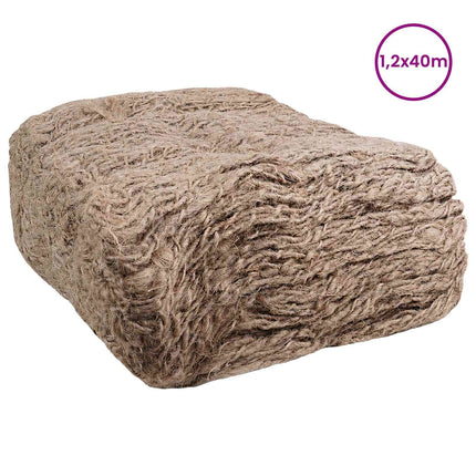 Jutedämningsmatta Naturlig 1,2 x 40 m 100% Tossa Jute