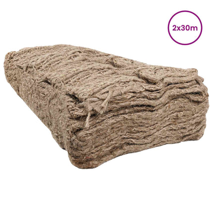 Jutedämningsmatta Naturlig 2 x 30 m 100% Tossa Jute