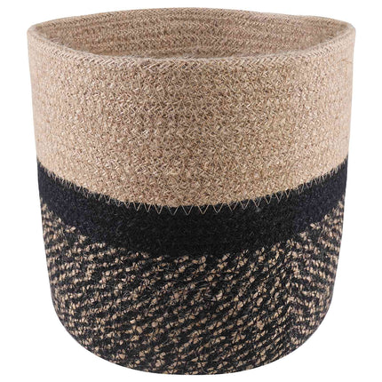 Krukset för Växter 2 pcs Naturlig och svart Ø 28 x 28 cm