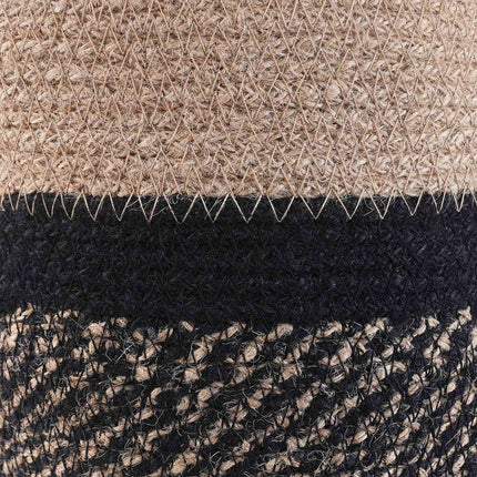 Krukset för Växter 2 pcs Naturlig och svart Ø 21 x 21 cm