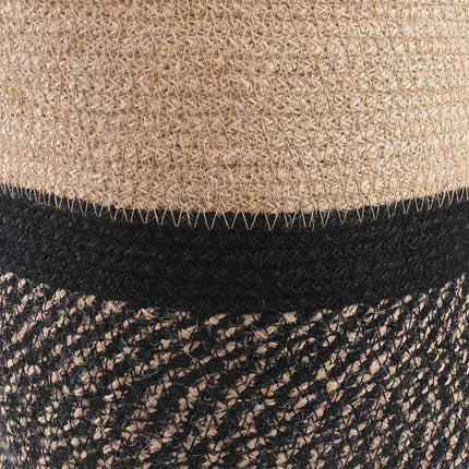 Krukset för Växter 2 pcs Naturlig och svart Ø 28 x 28 cm