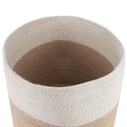 Krukset för Växter 2 pcs Naturlig och vit Ø 28 x 28 cm