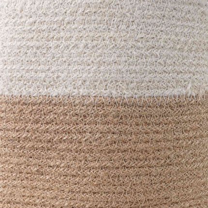 Krukset för Växter 2 pcs Naturlig och vit Ø 28 x 28 cm