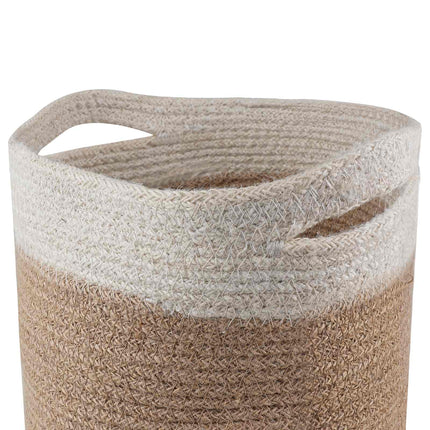 Krukset för Växter 2 pcs Naturlig och vit Ø 21 x 21 cm