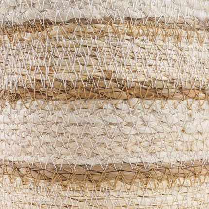 Sjögräs Växtkorgar 3 pcs Naturlig, vit och beige Ø26 x 19 cm