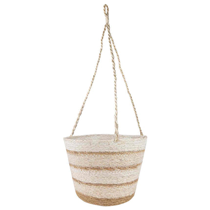 Sjögräs Växtkorgar 3 pcs Naturlig, vit och beige Ø26 x 19 cm