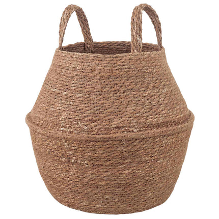 Kruka med handtag Naturlig Ø 22 x 20 cm 100% Sjögräs