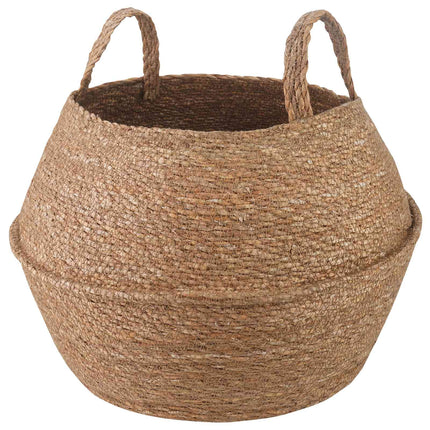 Kruka med handtag Naturlig Ø 45 x 36 cm 100% Sjögräs