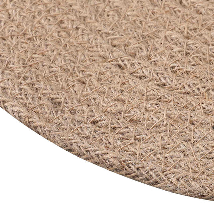 Jute Placemats 6 pcs Naturlig Ø 30 cm 100% Tossa Jute