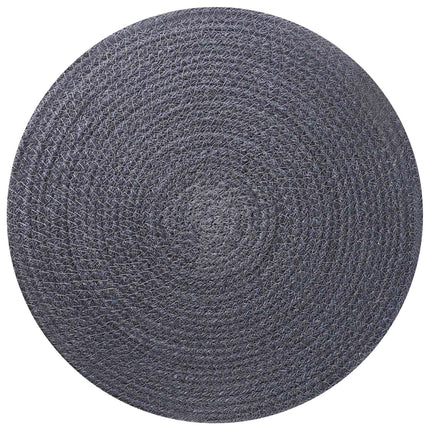 Jute Placemats 6 pcs Mörkgrå Ø 30 cm 100% Tossa Jute