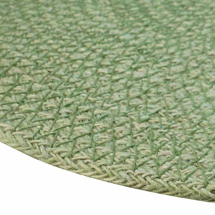 Jute Placemats 6 pcs Olivgrön Ø 30 cm 100% Tossa Jute