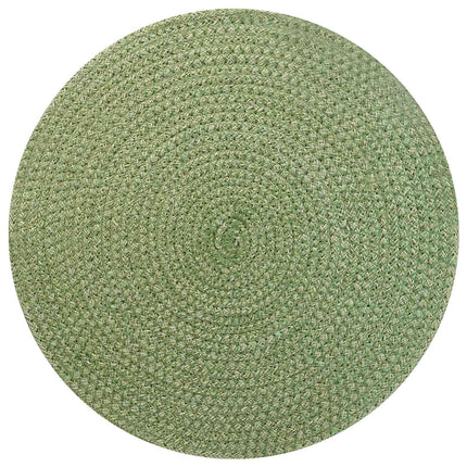 Jute Placemats 6 pcs Olivgrön Ø 30 cm 100% Tossa Jute