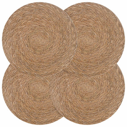 Sjöhavsnätställen 4 pcs Naturlig Ø 30 cm 100% Sjögräs