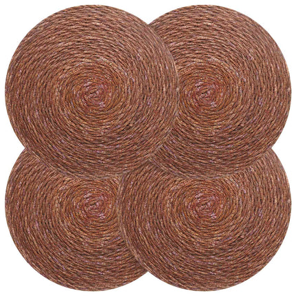 Sjöhavsnätställen 4 pcs Brun Ø 30 cm 100% Sjögräs