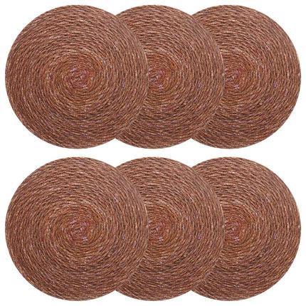 Sjöhavsnätställen 6 pcs Brun Ø 30 cm 100% Sjögräs