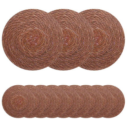 Sjöhavsnätställen 12 pcs Brun Ø 30 cm 100% Sjögräs
