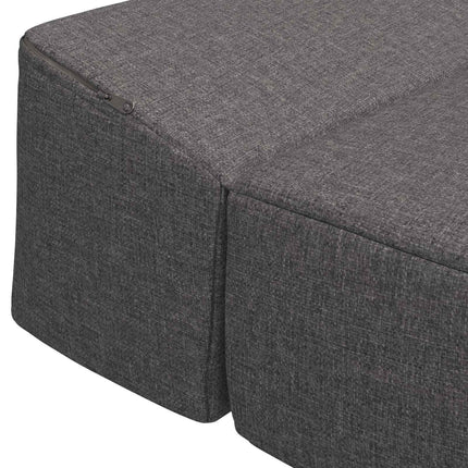 Fällbar Soffbed Ljusgrå 70 x 60 x 63 cm Tyg