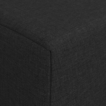 Fällbar Soffbed Svart 200 x 70 x 15 cm Tyg