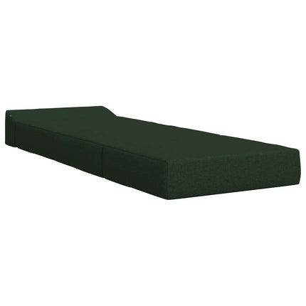 Fällbar Soffbed Mörkgrön 200 x 70 x 15 cm Tyg