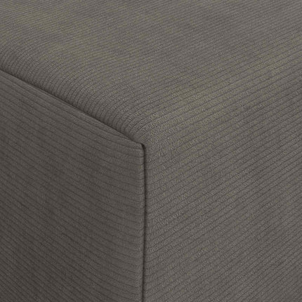 Fällbar Soffbed 2-sits Ljusgrå 70 x 60 x 63 cm Kordread tyg