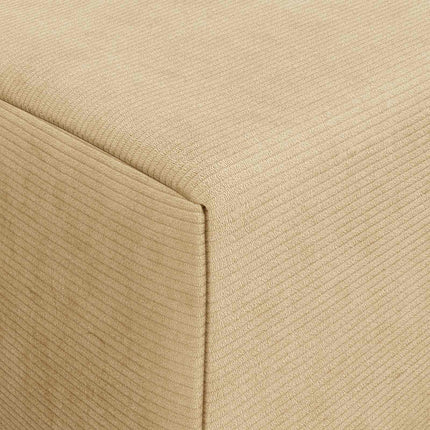Fällbar Soffbed Ljust gröngrå 200 x 70 x 15 cm Kordread tyg