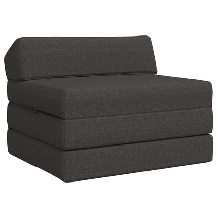 Fällbar Soffbed Mörkgrå 200 x 70 x 10 cm Tyg