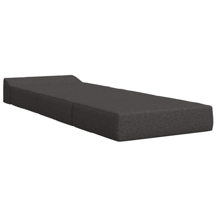 Fällbar Soffbed Mörkgrå 200 x 70 x 10 cm Tyg
