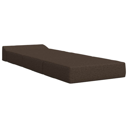 Fällbar Soffbed Taupe 200 x 70 x 10 cm Tyg