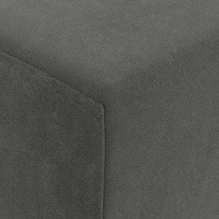 Fällbar Soffbed Mörkgrå 200 x 70 x 10 cm Sammet