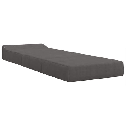 Fällbar Soffbed Mörkgrå 200 x 70 x 10 cm Kordread tyg