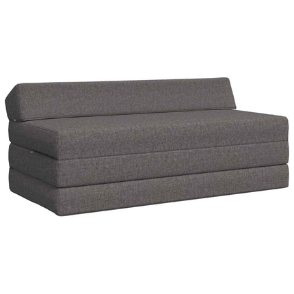Fällbar Soffbed Ljusgrå 120 x 60 x 49 cm Tyg