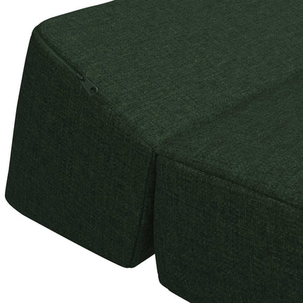Fällbar Soffbed Mörkgrön 120 x 60 x 49 cm Tyg