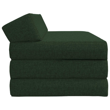 Fällbar Soffbed Mörkgrön 120 x 60 x 49 cm Tyg